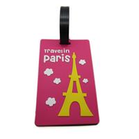 EC-LT-08  rubber moudled  Luggage tag