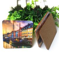 EC-C-19 MDF COASTER WITH CORK BACKING